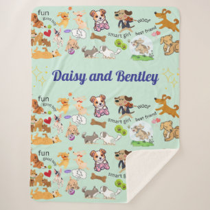 Personalised Name for Child & Pet Fleece Blanket