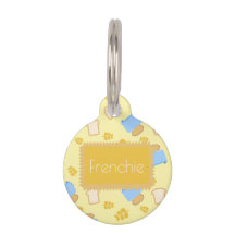 Personalised Name French Toast Cat Pet ID Tag