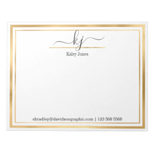 Personalised Name   From The Desk Of Notepad