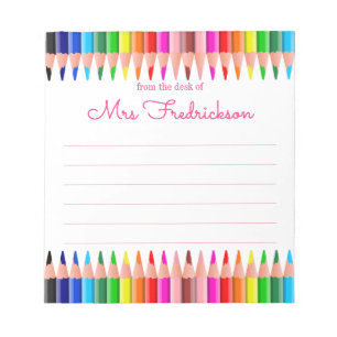 Personalised Name   From The Desk Of Notepad