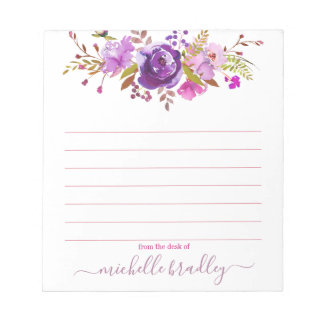 Personalised Name | From The Desk Of Notepad