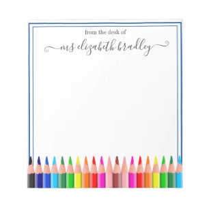 Personalised Name   From The Desk Of Notepad