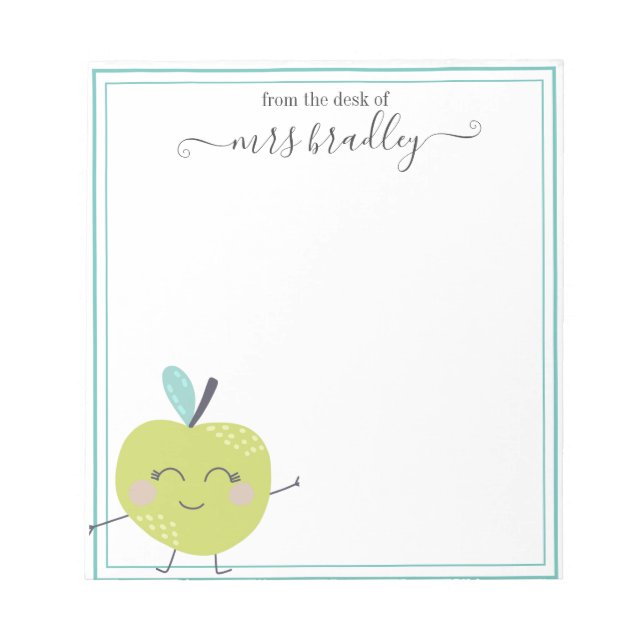 Personalised Name | From The Desk Of Notepad (Front)