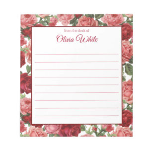 Personalised Name   From The Desk Of Notepad