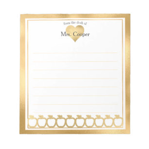 Personalised Name   From The Desk Of Notepad