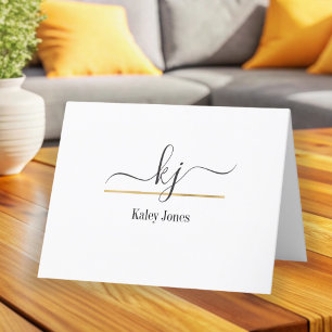 Personalised Name From The Desk Of Thank You Card