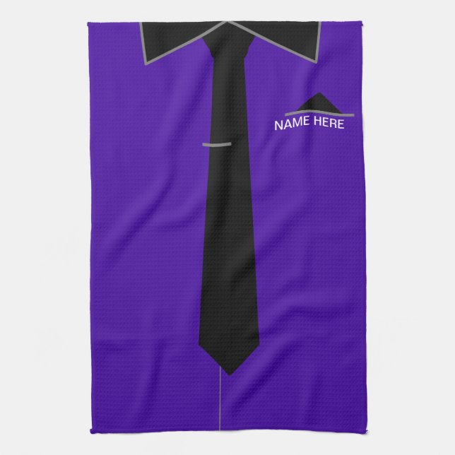 Personalised Name Funny Business Kitchen Towel (Vertical)