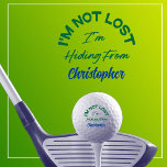 Personalised Name Funny Golf Balls<br><div class="desc">We have the funniest golf balls around and we're proud of it. We offer a variety of funny golf balls for a variety of occasions. Our golf balls are a fun classic joke and offer a fun way to find your lost balls. I'm Not Lost, I'm Hiding from with your...</div>