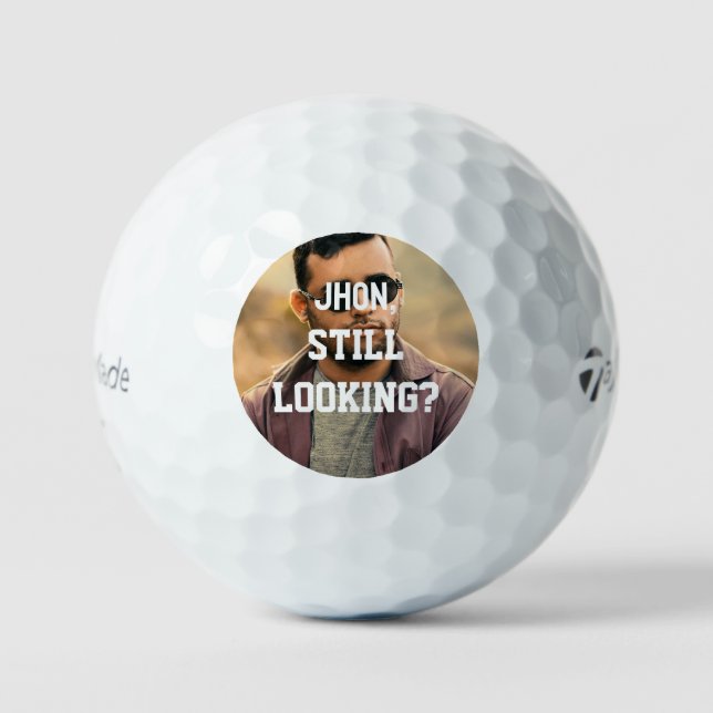Personalised Name Funny Lost Gold family Work Golf Balls (Front)