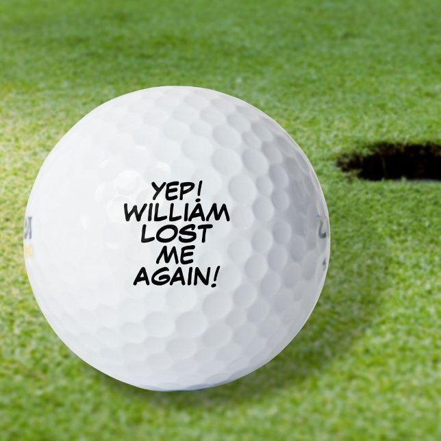 Personalised Name Funny Lost Message Golf Balls (Creator Uploaded)