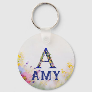 Personalised name gift - AMY Key Ring