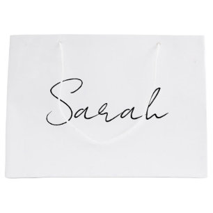 Personalised Name Gift Bags, Gift Bags, Thank You Large Gift Bag