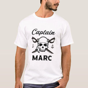 Personalised Name Gift Captain Marc T-Shirt