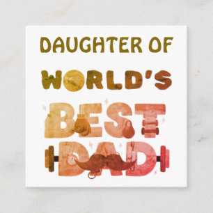 Personalised Name Gift for Son or Daughter Enclosure Card