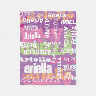 Personalised Name Girls Blanket