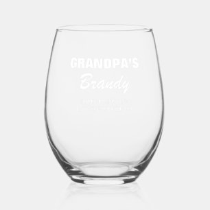 Personalised Name Glass Birthday Retirement Father