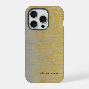 Personalised Name Gold and Silver Assembly iPhone 15 Pro Case