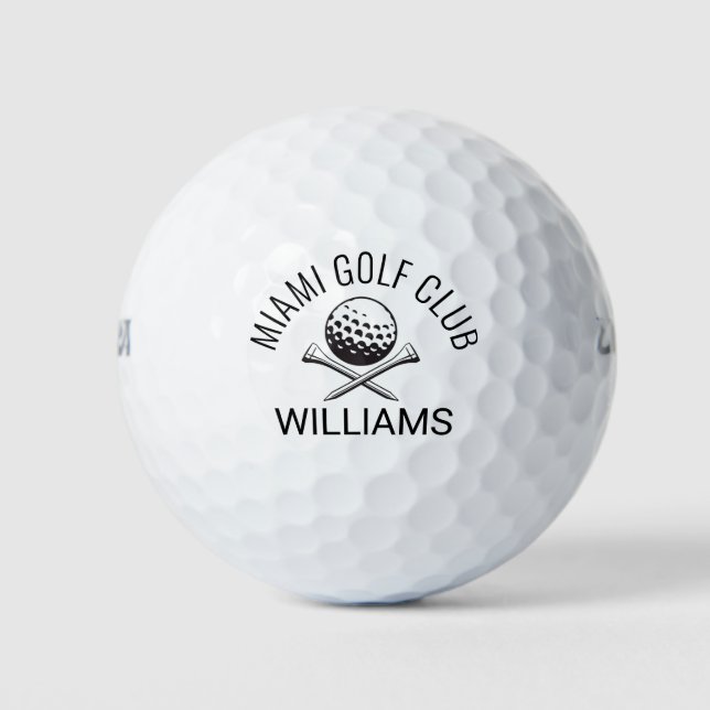  personalised name golf balls (Front)