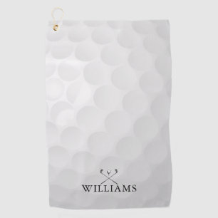 Personalised Name Golf Clubs And Ball Golf Towel