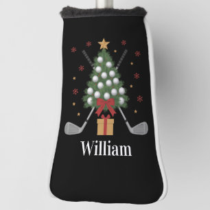 Personalised Name Golf Tree Equipment Christmas  Head Cover