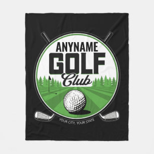 Personalised NAME Golfing Pro Golf Club Player  Fleece Blanket