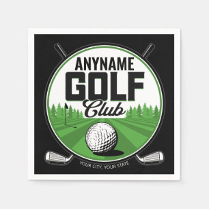 Personalised NAME Golfing Pro Golf Club Player  Napkin