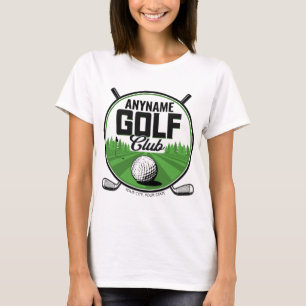 Personalised NAME Golfing Pro Golf Club Player T-Shirt