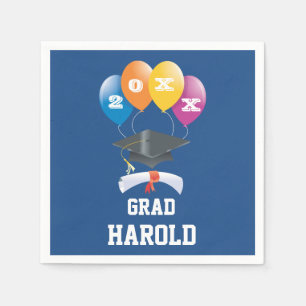 Personalised Name Graduation Party Supplies Napkin