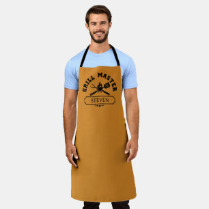 Personalised Name Grill Master Name Apron