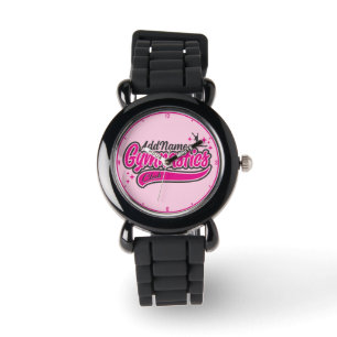 Personalised NAME Gymnast Split Leap Gymnastics  Watch