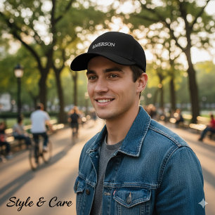Personalised Name Hat – Embroidered Baseball Style
