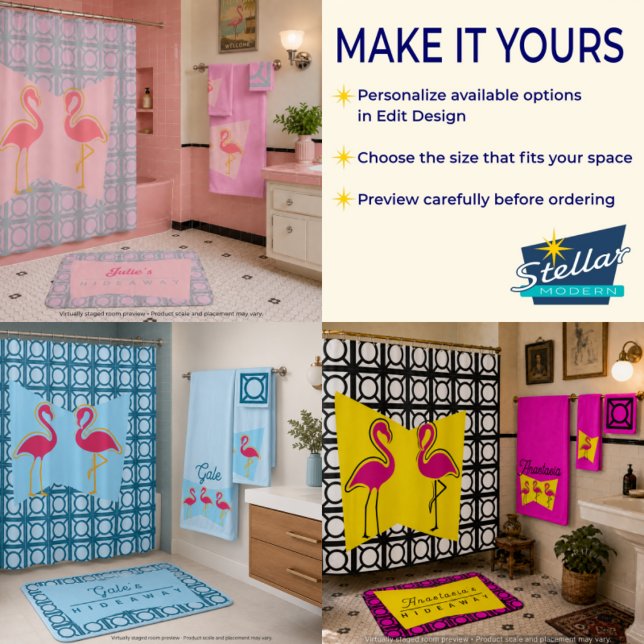 Personalised Name Hideaway MCM Bath Mat (Creator Uploaded)