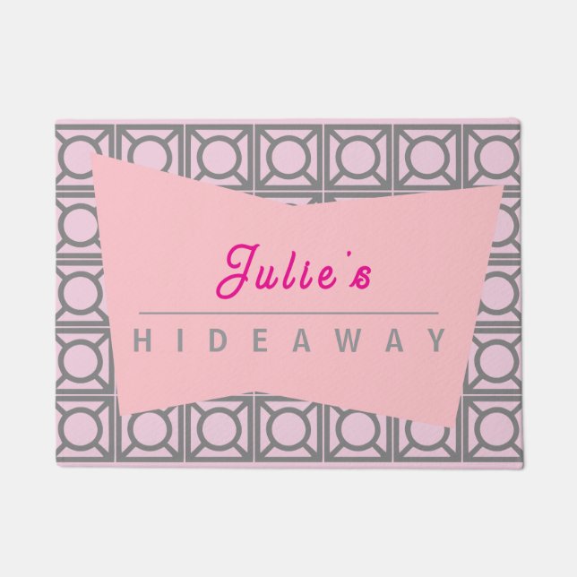 Personalised Name Hideaway MCM Door Mat (Front)