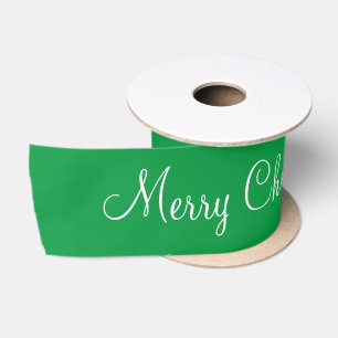 Personalised Name Holiday Christmas Gift Satin Rib Ribbon