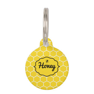 Personalised Name Honey Cat Pet ID Tag