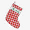 Personalised name houndstooth Christmas stocking