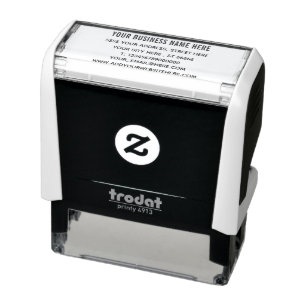 Personalised Name Info Address Self-inking Stamp