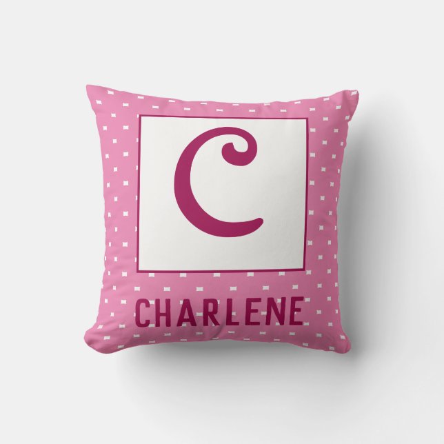 Personalised Name Initial Cushion (Front)