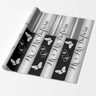 Personalised Name & Initials Wedding/Anniversary Wrapping Paper
