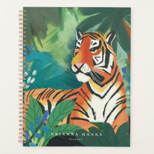 Personalised Name Jungle TIger Planner