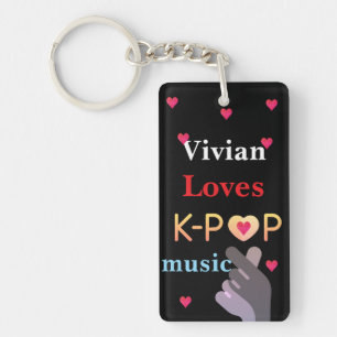 Personalised name K-pop Key Ring
