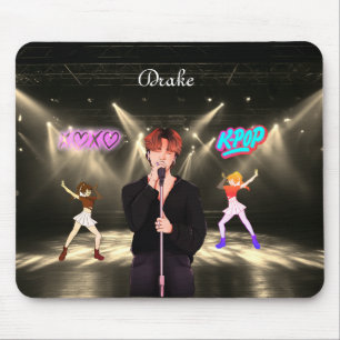 Personalised name K-Pop music  Mouse Pad