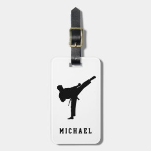 Personalised Name Karate / Taekwondo / judo Luggage Tag