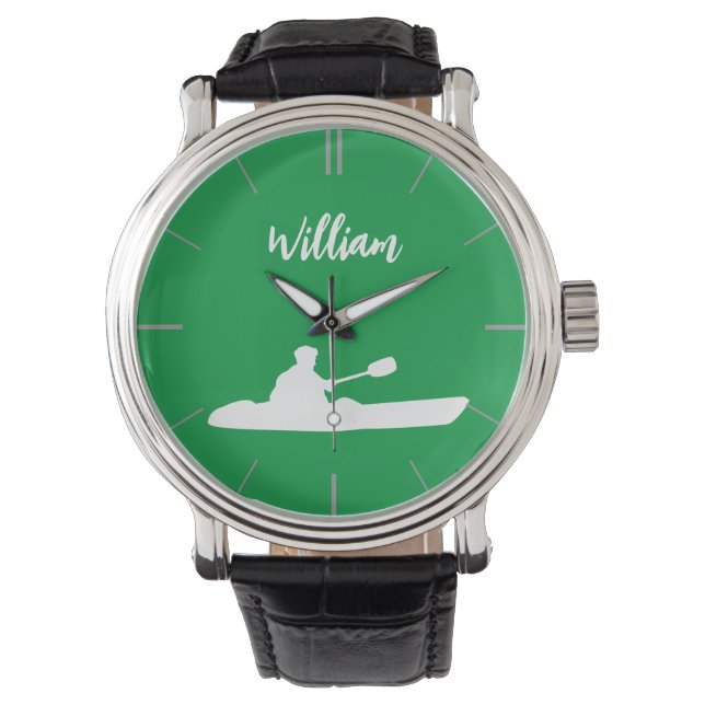 Personalised Name Kayaking Kayaker Watch (Front)