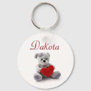 Personalised Name Keyring - Teddy Bear
