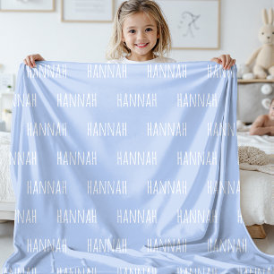 Personalised Name Kids Blanket for Girls and Boys