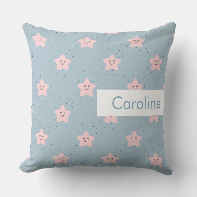 Personalised Name Kids Cute Pattern Cushion (Front)