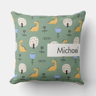 Personalised Name Kids Cute Pattern Cushion