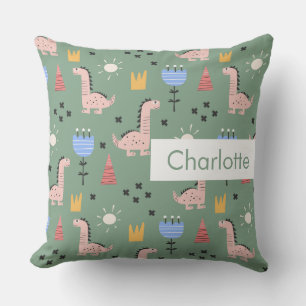 Personalised Name Kids Cute Pattern Cushion