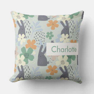 Personalised Name Kids Cute Pattern Cushion